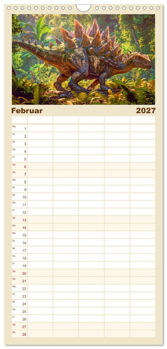 Vergessene Wunder - Ein Jahr mit ausgestorbenen Tieren (CALVENDO Familienplaner 2027)