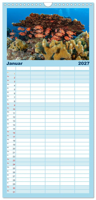 Unterwasserwelt Christmas Island (CALVENDO Familienplaner 2027)