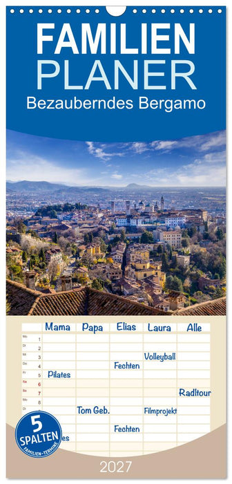 Bezauberndes Bergamo (CALVENDO Familienplaner 2027)