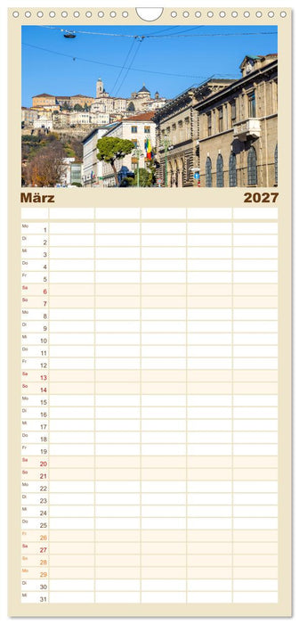 Bezauberndes Bergamo (CALVENDO Familienplaner 2027)