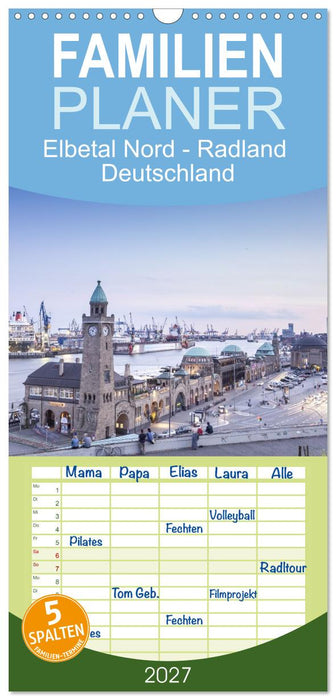 Elbetal Nord - Radland Deutschland (CALVENDO Familienplaner 2027)