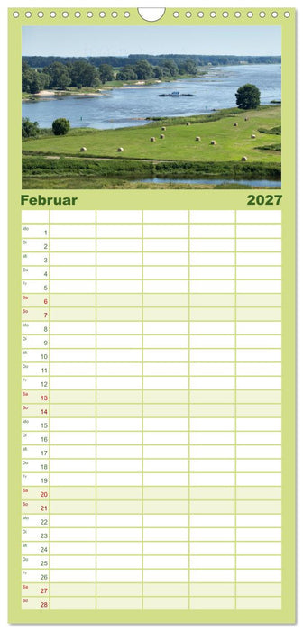 Elbetal Nord - Radland Deutschland (CALVENDO Familienplaner 2027)
