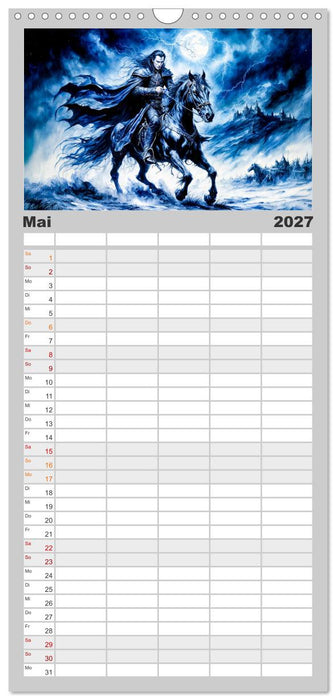 Finsternis der Vampire - Mystischer düsterer Fantasy Kalender (CALVENDO Familienplaner 2027)