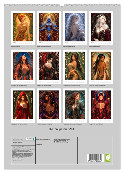 Die Pinups ihrer Zeit (CALVENDO Premium Wandkalender 2027)