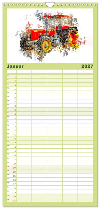 Traktoren Oldtimer Legenden (CALVENDO Familienplaner 2027)