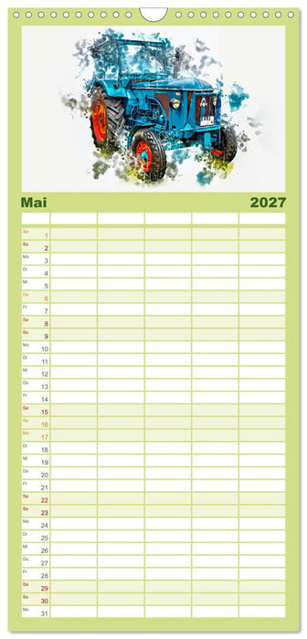 Traktoren Oldtimer Legenden (CALVENDO Familienplaner 2027)
