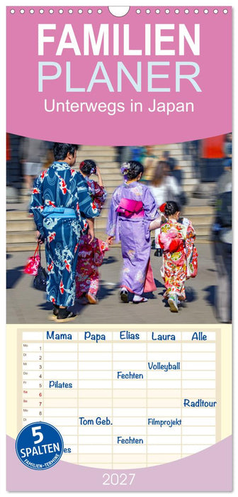 Unterwegs in Japan (CALVENDO Familienplaner 2027)