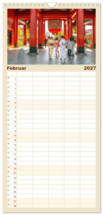 Unterwegs in Japan (CALVENDO Familienplaner 2027)