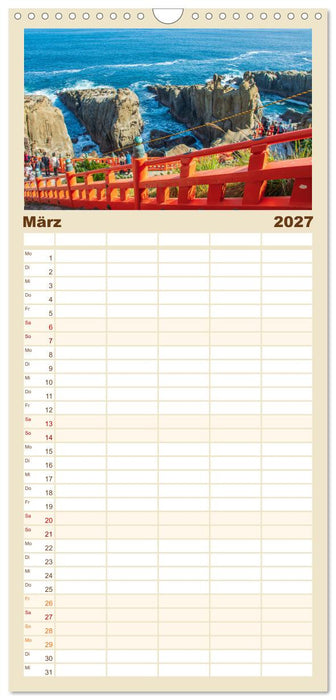 Unterwegs in Japan (CALVENDO Familienplaner 2027)