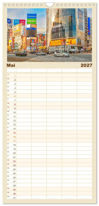 Unterwegs in Japan (CALVENDO Familienplaner 2027)