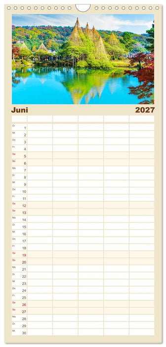 Unterwegs in Japan (CALVENDO Familienplaner 2027)
