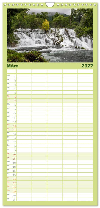 Wasserzauber Bosnien-Herzegowina (CALVENDO Familienplaner 2027)