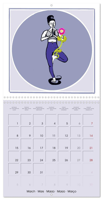 Dance of the Lotus Yogini (CALVENDO Monthly Calendar 2027)