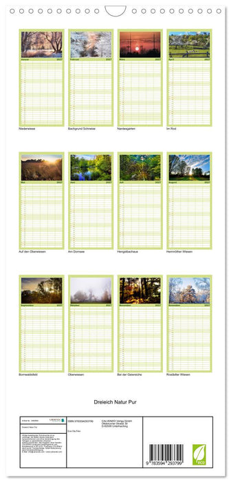 Dreieich Natur Pur (CALVENDO Familienplaner 2027)