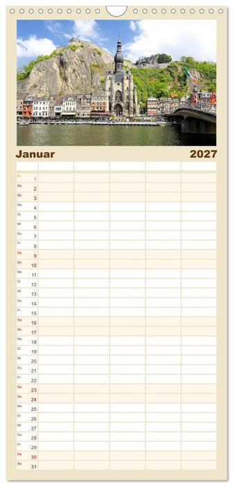 Schönste Städte in Belgien (CALVENDO Familienplaner 2027)