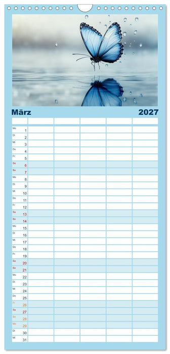 Blauer Zauberflug (CALVENDO Familienplaner 2027)