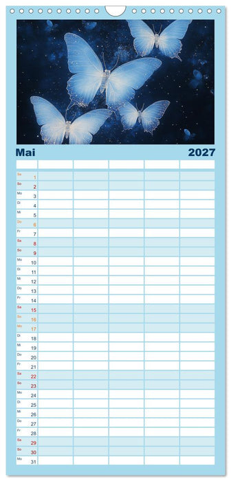 Blauer Zauberflug (CALVENDO Familienplaner 2027)