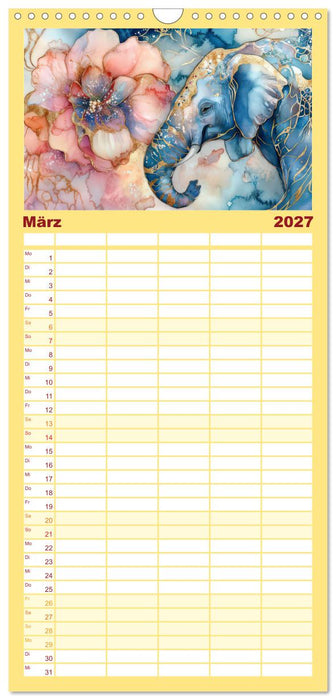 Farbenfrohe Giganten (CALVENDO Familienplaner 2027)