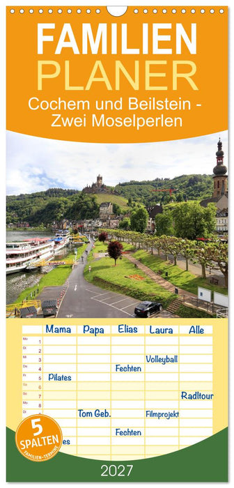 Cochem und Beilstein - Zwei Moselperlen (CALVENDO Familienplaner 2027)
