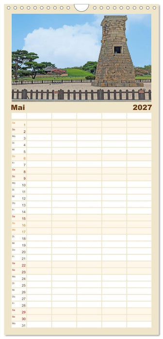 Zauberhaftes Südkorea Landschaften, Städte und Kultur (CALVENDO Familienplaner 2027)
