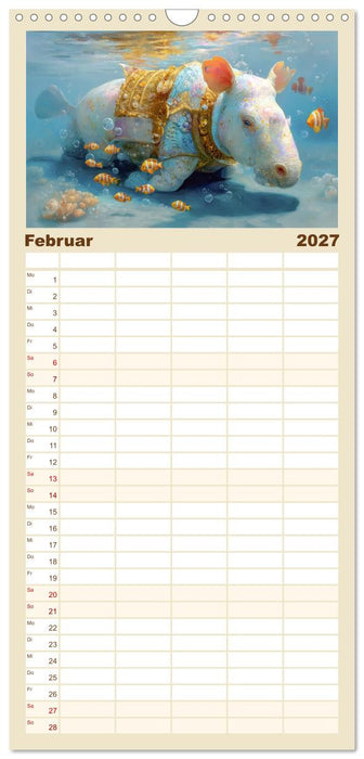 Paradoxe fantastische Welten - Märchenhaft verspielt (CALVENDO Familienplaner 2027)