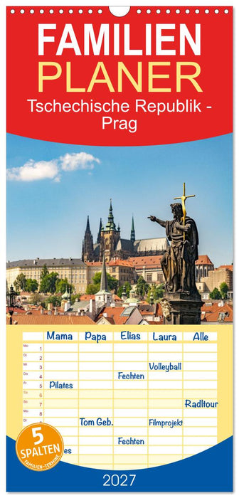 Tschechische Republik - Prag (CALVENDO Familienplaner 2027)