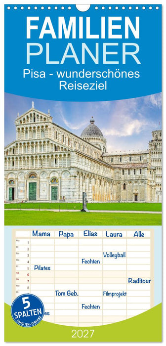 Pisa - wunderschönes Reiseziel (CALVENDO Familienplaner 2027)