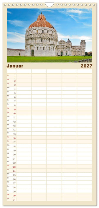 Pisa - wunderschönes Reiseziel (CALVENDO Familienplaner 2027)