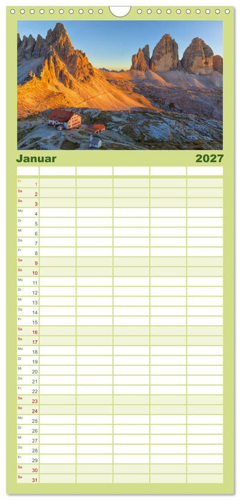 Leidenschaft Landschaften (CALVENDO Familienplaner 2027)