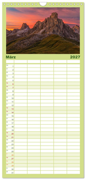 Leidenschaft Landschaften (CALVENDO Familienplaner 2027)
