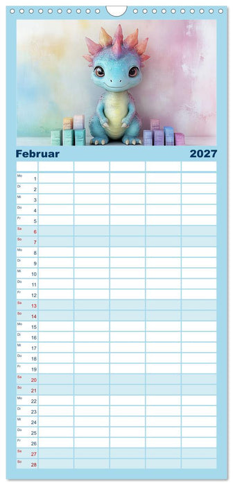 Dinozauber – Wenn Urzeitbewohner zu Freunden werden (CALVENDO Familienplaner 2027)