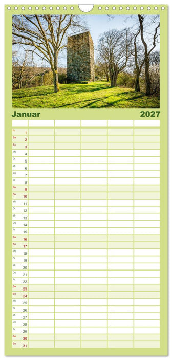Burgen des Hunsrücks (CALVENDO Familienplaner 2027)