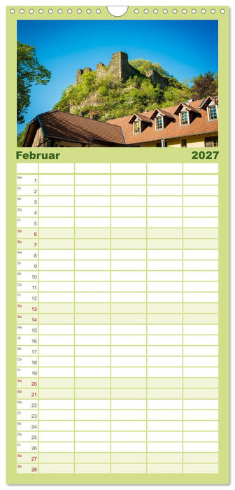 Burgen des Hunsrücks (CALVENDO Familienplaner 2027)