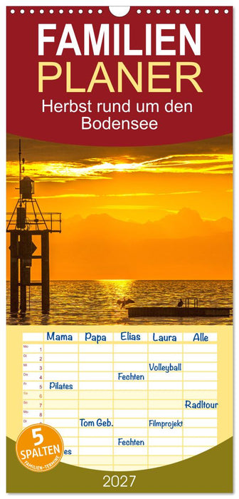Herbst rund um den Bodensee (CALVENDO Familienplaner 2027)