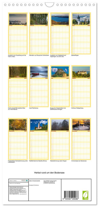 Herbst rund um den Bodensee (CALVENDO Familienplaner 2027)