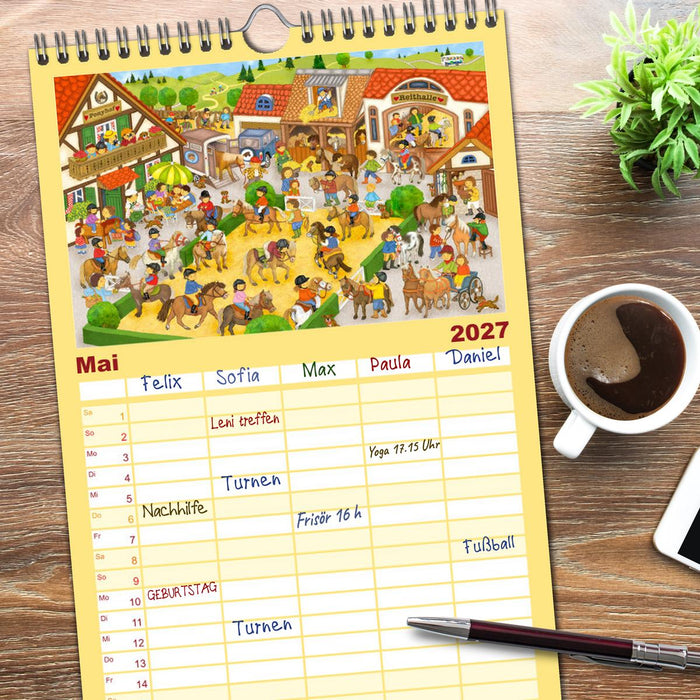Wimmelig durch das Jahr (CALVENDO Familienplaner 2027)