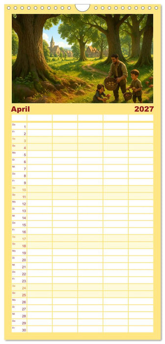 Farbenfrohes Mittelalter (CALVENDO Familienplaner 2027)