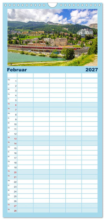 Traumhafte Schweizer Orte (CALVENDO Familienplaner 2027)