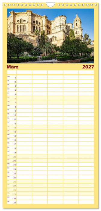 Malaga Highlights der Stadt an der Costa del Sol (CALVENDO Familienplaner 2027)