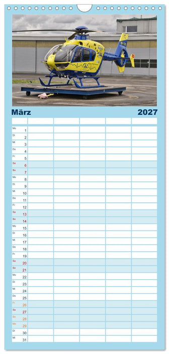 Die beeindruckende Welt der Hubschrauber (CALVENDO Familienplaner 2027)