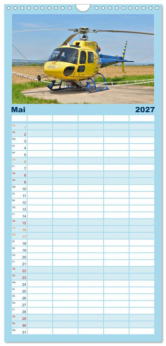 Die beeindruckende Welt der Hubschrauber (CALVENDO Familienplaner 2027)
