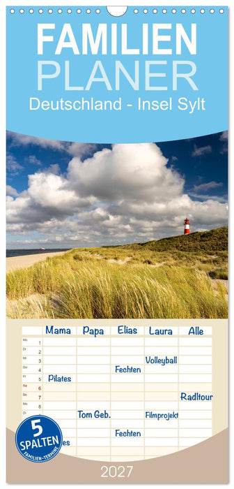 Deutschland - Insel Sylt (CALVENDO Familienplaner 2027)