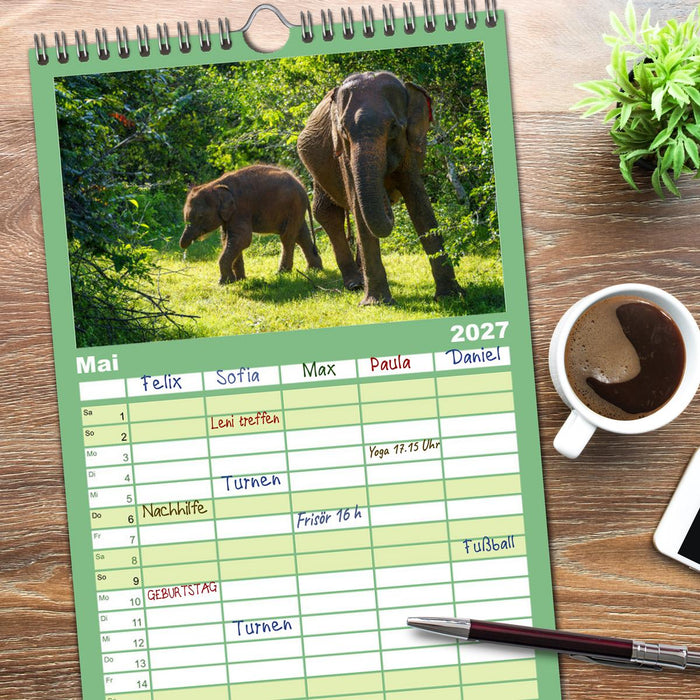 Urlaub in Sri Lanka - Reise durch Asien, Kultur und Natur (CALVENDO Familienplaner 2027)