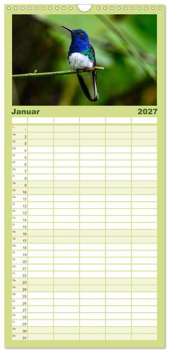 Costa Rica - Naturparadies zwischen Karibik und Pazifik (CALVENDO Familienplaner 2027)
