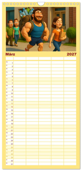 Meine Familie, Kraftsport und ich (CALVENDO Familienplaner 2027)