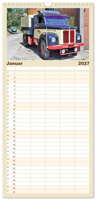 LKW - Oldtimer (CALVENDO Familienplaner 2027)