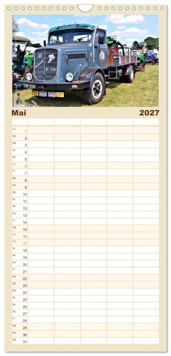LKW - Oldtimer (CALVENDO Familienplaner 2027)