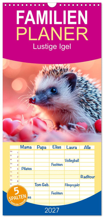 Lustige Igel (CALVENDO Familienplaner 2027)