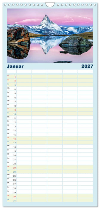 Faszination Spiegelung - in der Natur (CALVENDO Familienplaner 2027)