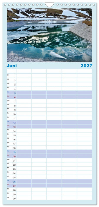Faszination Spiegelung - in der Natur (CALVENDO Familienplaner 2027)